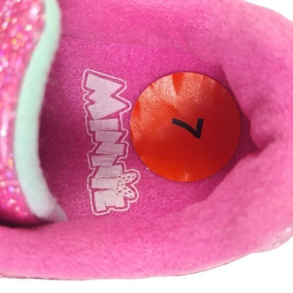 Minnie shoes‎ for girls sneakers with LED light without laces Pink Size 7 (14cm)